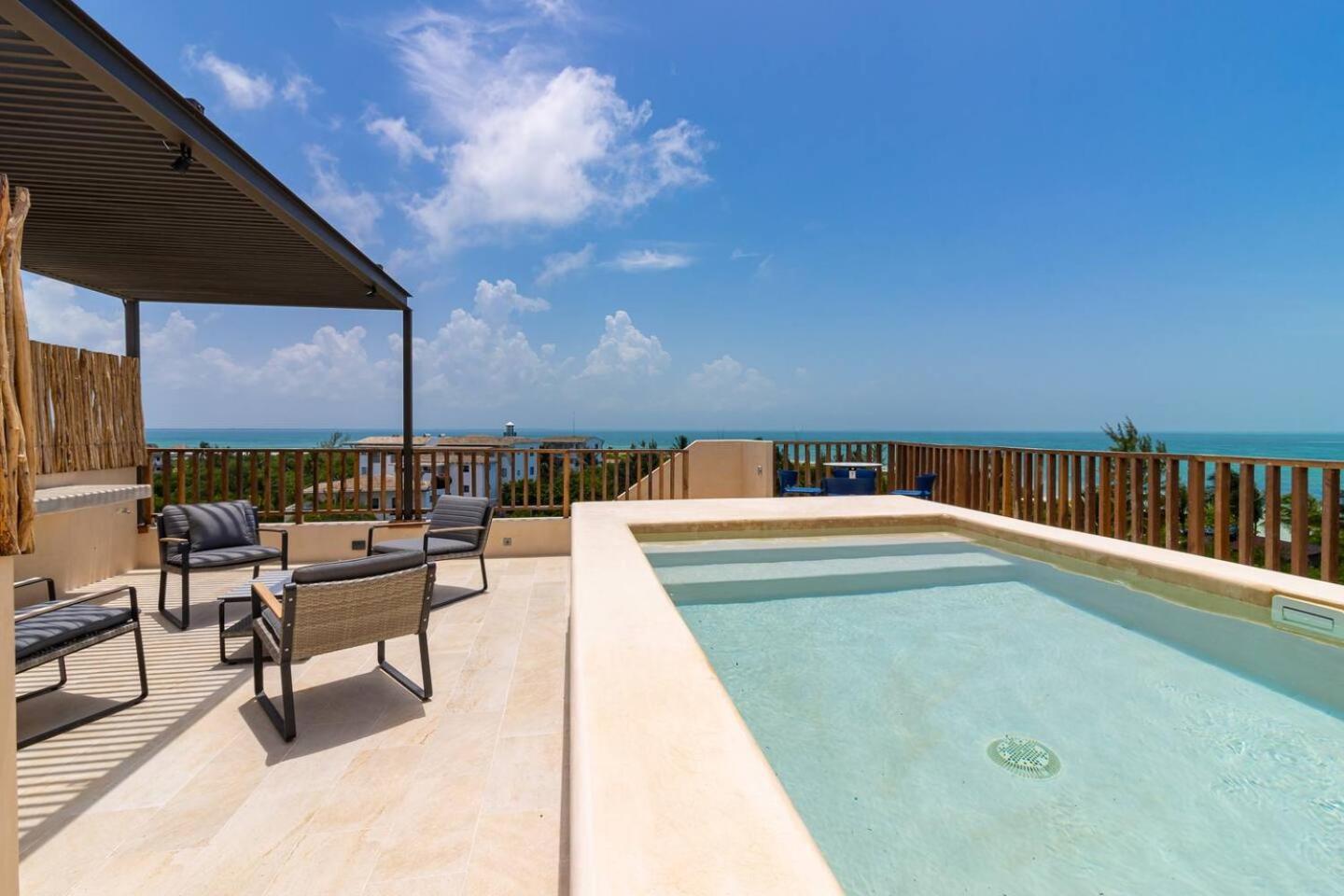 Penthouse Con Alberca Privada Y Hermosas Vistas Al Mar - A301 Isla Holbox ภายนอก รูปภาพ